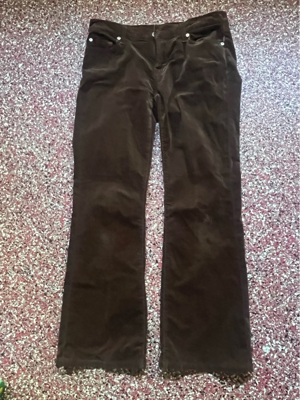 7 For All Mankind Velvet Brown Flare Pants Womens Size 30